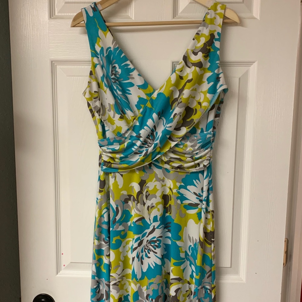 Maggy L stretch sirplus wrap top dress